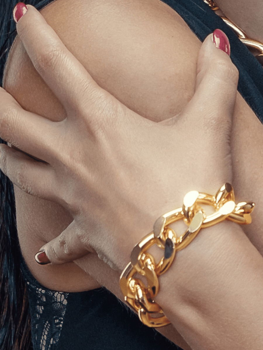 Chunky Silver Box Chain Bracelet | RONOEL – Ops. Jewelry